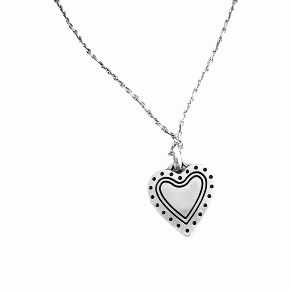 NEW Brighton Rendevous and Romance Reversible Heart Pendant Necklace Silver Gold - Picture 5 of 12